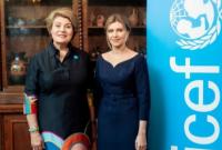 Елена Зеленская встретилась с представительницей ЮНИСЕФ в Украине