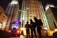 В Москве в здании МИД РФ произошел пожар