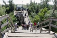 Боевики снова блокируют ремонт моста в Станице Луганской - СЦКК