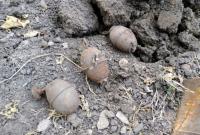 В Днепропетровской области мужчина нашел у себя во дворе гранаты времен Второй мировой войны