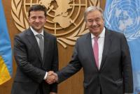 Зеленский обсудил с генсеком ООН ситуацию в оккупации