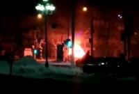 В Сети появилось видео взрыва маршрутки в российском Магнитогорске, слышна стрельба