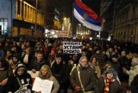 Тысячи сербов требовали отставки президента Вучича