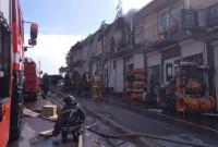 В Одесской области произошел пожар на рынке "7 километр"