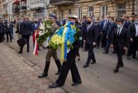 Зеленский и Дуда в Одессе почтили память президента Польши Качинского