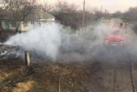 В новогоднюю ночь в Николаевской области возникло два пожара на территории жилых домов