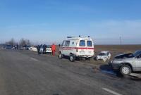В Запорожской области произошло массовое ДТП с участием авто полиции и "скорой помощи"
