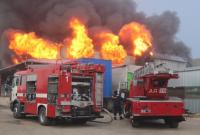Под Днепром произошел масштабный пожар на складах