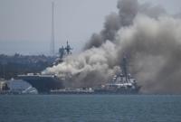 В порту в Норвегии горит российское судно, были слышны взрывы
