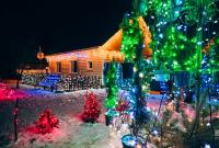 В Черниговской области мужчина сказочно украсил свой дом к новогодним праздникам