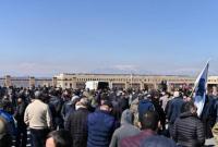 В Армении проходит массовый протест за отставку Пашиняна