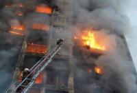 Обстрел Киева: в Святошинском районе сгорела 16-этажка, два человека погибли
