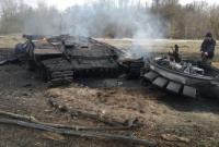 В Полтавской области украинские военные уничтожили колонну российской техники
