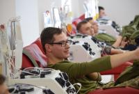 Військовослужбовці ОК «Схід» здали кров для лікування онкохворих дітей
