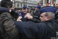 В Брюсселе задержали около 100 участников протестов