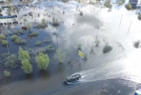 Появилось видео последствий масштабного наводнения в российском Кургане (видео)