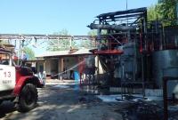 В Луганской области произошел пожар на химическом предприятии