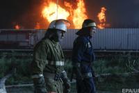 Ночью в Днепропетровске горели склады с вторсырьем