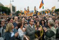 В Барселоне около 80 тысяч людей вышли на митинг против действий правительства Испании