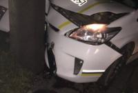 Автомобиль патрульной полиции врезался в столб в Кропивницком