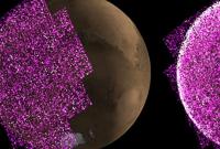 Солнечная буря вызвала гигантское сияние на Марсе