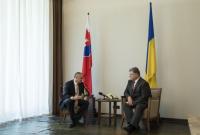 Порошенко провел встречу с президентом Словакии