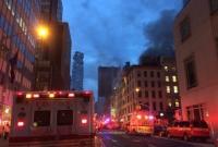Крупный пожар произошел в Нью-Йорке