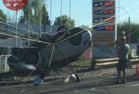 В Киевской области с моста упал автомобиль