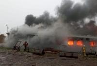 В Тернопольской области произошел масштабный пожар на предприятии