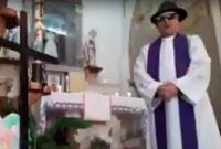 В Италии священник забыл выключить фильтры во время онлайн-службы (видео)