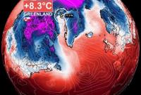 В Гренландии зафиксировали рекордно высокую температуру воздуха