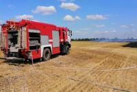 В Николаевской области горело пшеничное поле