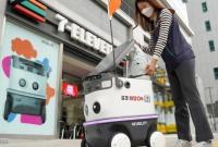Сеть корейских супермаркетов начала тестировать доставки автономными работами
