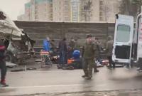 В Подмосковье самосвал протаранил колонну военных автобусов: есть погибшие