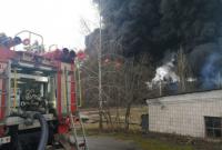В Чернигове от обстрела оккупантов загорелась нефтебаза