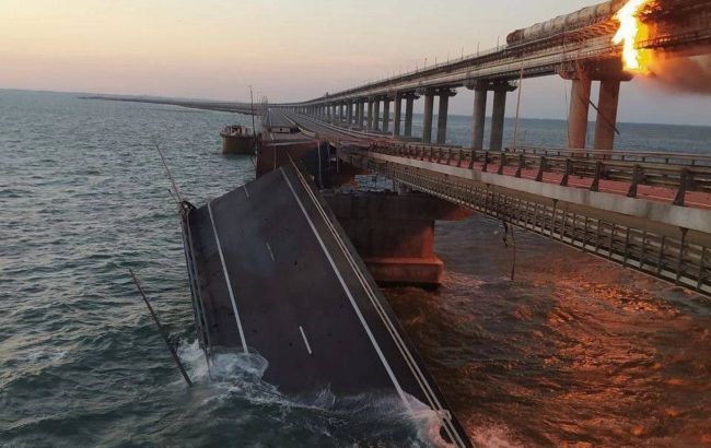 В сети показали масштабы разрушений на крымском мосту