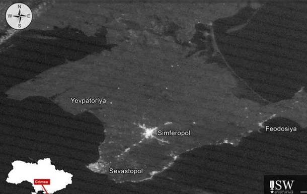 В Крыму почти полностью исчезло освещение