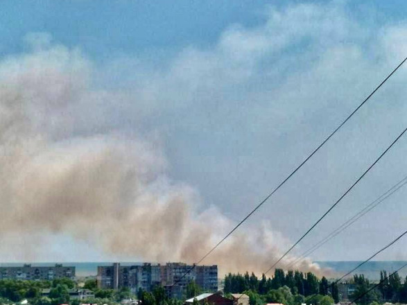 В Бердянске "хлопок": сообщают о крупном пожаре