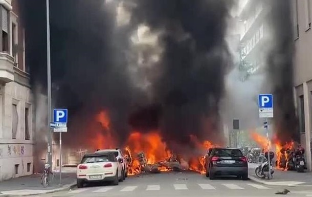 В центре Милана произошел мощный взрыв