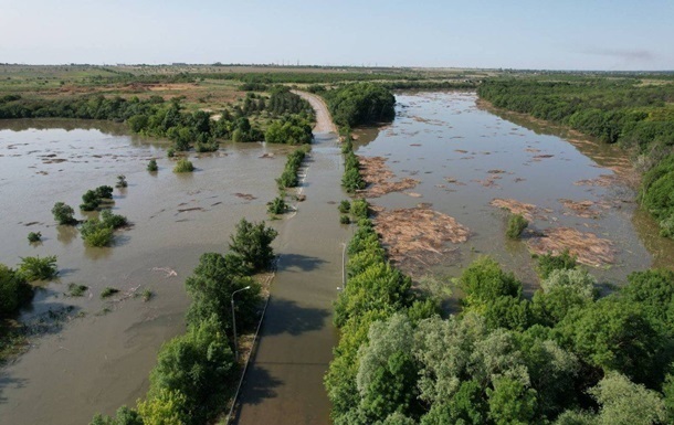 Утрачена треть воды Каховского водохранилища