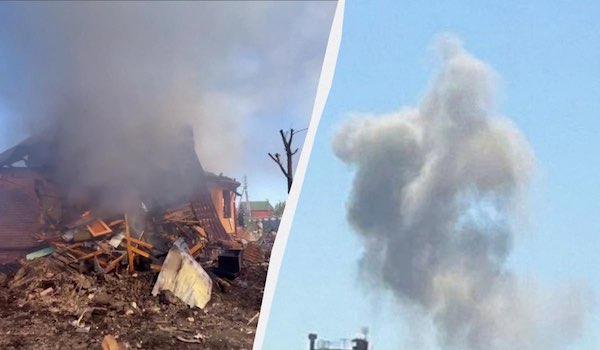 Россияне уронили авиабомбу на Белгород во время атаки по Харькову, есть разрушения
