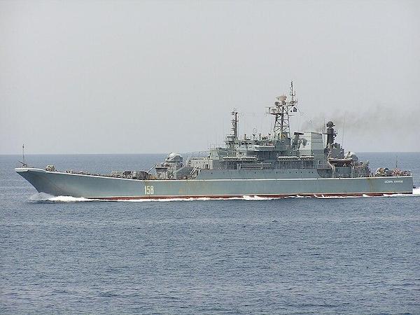 Появилось видео уничтожения российского корабля "Цезарь Куников"