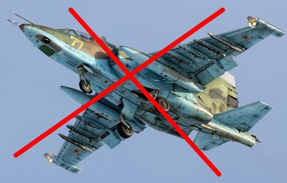 Россияне сбили свой штурмовик Су-25