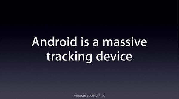Apple в своей презентации назвала Android "инструментом массовой слежки"