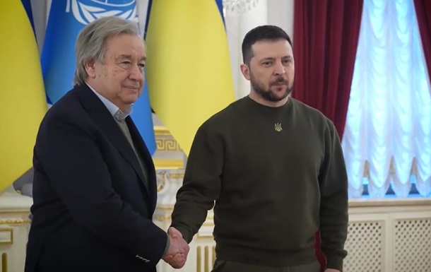 Зеленский встретился с генсеком ООН в Киеве