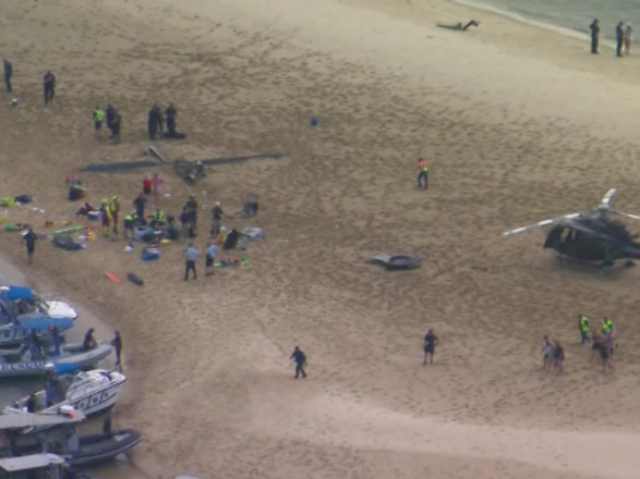 Два вертолета столкнулись в воздухе возле тематического парка в Австралии, есть жертвы